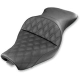 Saddlemen Explorer Lattice Stitch Seat Lattice Stitched 4.5 Gallon Tanks - 807-03-029LS For Harley Sportster 2004-2020 (4.5G Tank)