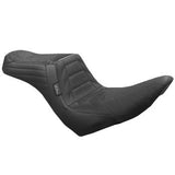 LePera Tailwhip Seat Track Pleat Black - LYR-580TRKPT For Harley Softail 2018-2023
