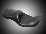 LePera Maverick Seat Without Backrest HR Black Carbon Fiber Inlay Black - LK-957HR3 For Harley Touring 2008-2023