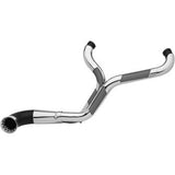 Trask 2-Into-1 Nasty Bastard Exhaust System Chrome - TM-5700CH For Harley Touring 1996-2016