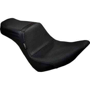 LePera Tailwhip Seat Basketweave Black - LYR-580BW For Harley Softail 2018-2023