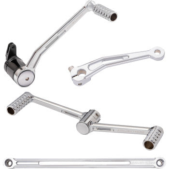 Arlen Ness SpeedLiner Foot Control Kit Chrome - 420-102 For Harley Touring 1999-2026