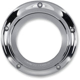 BARNETT 1107-0540 343-30-43015 Scorpion Derby Cover - Chrome/Clear - '15-'22 Big Twins - For Narrow Primary