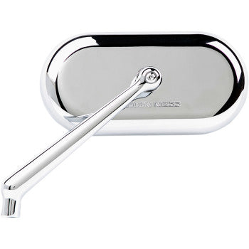 Arlen Ness Forged Oval Mirror Side View Oval Chrome Left - 13-171