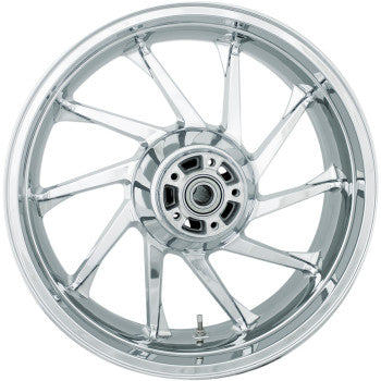 Coastal Moto Hurricane Precision Cast 3D Wheel Hurricane 3D Rear Single Disc With ABS Chrome 18x5.5 - 3D-HUR185CHABST For Harley Touring 2009-2026