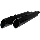 Khrome Werks 4-1/2" HP-Plus® Slip-On Mufflers Obsidian Edge - 202645 For Harley Touring 2017-2026