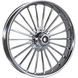 RC Components One-Piece Forged Illusion Wheel Illusion Front Dual Disc Without ABS Chrome 21x3.5 - 21350903114126C For Harley Touring 2014-2023