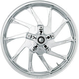 Coastal Moto Hurricane Precision Cast 3D Wheel Hurricane 3D Front Dual Disc With ABS Chrome 21x3.5 - 3D-HUR213CHABST For Harley Touring 2008-2026