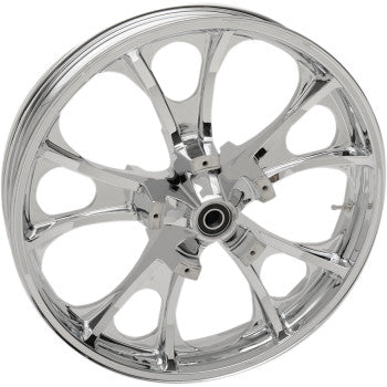 Coastal Moto Largo Precision Cast 3D Wheel — Largo 3D Front Dual Disc Without ABS Chrome 21x3.5 - 3D-LGO213CH For Harley Touring 2008-2026