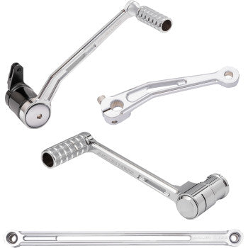 Arlen Ness SpeedLiner Foot Control Kit Solo Chrome - 420-105 For Harley Touring 1999-2026