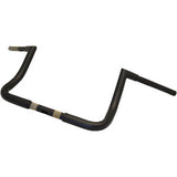 LA CHOPPERS 0601-3471 LA-7361-10M 1-1/4" Twin Peaks Touring Handlebar - Bagger - 10" - Flat Black