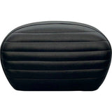 LePera Sissy Bar Pad Large Pleated Dull Black - L-SBP01PT-DULL For Harley Motorcycles 2008-2022