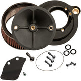S&S Cycle Super Stock™ Stealth Air Cleaner Kit Black - 170-0354C For Harley Motorcycles 2017-2025