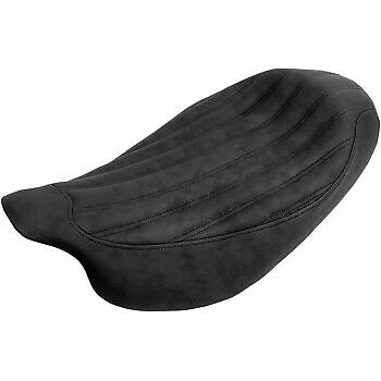 Saddlemen Knuckle Solo Seat Ribbed Black - 808-07B-0023 For Harley Touring 2008-2025