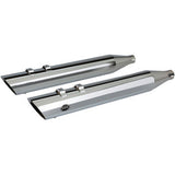 S&S Cycle Slash Cut Slip-On Mufflers Chrome M8 - 550-0695 For Harley Touring 2017-2026