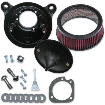 S&S Cycle Super Stock™ Stealth Air Cleaner Kit Black - 170-0300B For Harley Motorcycles 2001-2017
