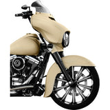 Klock Werks Flare® Windshield 8-1/2" Dark Smoke - KWW-01-0210-2014 For Harley Touring 2014-2025