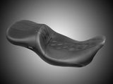 LePera Maverick Daddy Long Legs Seat Black With Black HR Inlay Double Diamond - LK-957DLHR2 For Harley Touring 2008-2023
