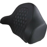 Saddlemen Tour Pak® Backrest Pad RoadSofa Lattice Stitched Seat Black - 814-07-15000 For Harley Touring 2014-2026