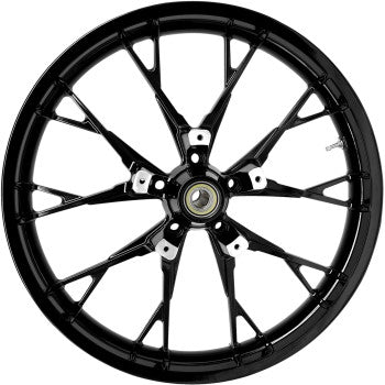 Coastal Moto Marlin Precision Cast 3D Wheel Marlin Front Dual Disc Without ABS Black 21x3.5 - 3D-MAR213SB07 For Harley Touring 2000-2007