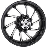 COASTAL MOTO 0202-2160 3D-HUR185BC Hurricane Precision Cast 3D Rear Wheel - Single Disc/No ABS - Black - 18"x5.50" - '09+ FL