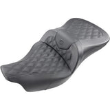 Saddlemen Roadsofa™ Trike Seat Full Lattice Stitch Without Backrest Black - 808-07B-182T For Harley Touring 2008-2025