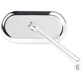 Arlen Ness Forged Oval Mirror Side View Oval Chrome Right - 13-173
