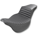 Saddlemen Step-Up Seat — Front Tuck-N-Roll Black - 808-07B-171 For Harley Touring 2008-2025