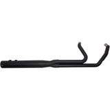 S&S Cycle 2-Into-1 Sidewinder® Exhaust System FL M8 Black Ceramic - 550-0729 For Harley Touring 2017-2026