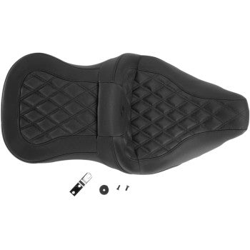 Saddlemen Roadsofa™ Seat Full Lattice Stitch Without Backrest - 808-07B-182 For Harley Touring 2008-2025