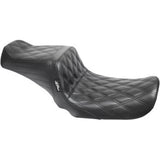 LePera Tailwhip Seat Double Diamond Black - LK-581DD For Harley Dyna 2006-2017