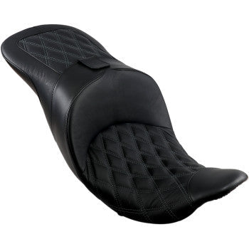 Danny Gray TourIST 2-Up Seat — TourIST Diamond Stitch - FA-DGE-0325DIA For Harley Touring 2008-2023