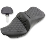 Saddlemen Road Sofa Seat - 808-07B-184BRHC For Harley Touring 2008-2025