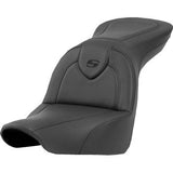 Saddlemen Roadsofa™ Standard Reach Seat Without Backrest Black Stitching - 818-29-187 For Harley Softail 2018-2026