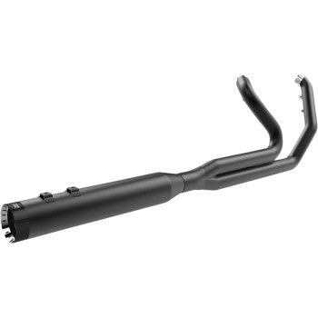 Khrome Werks 2-Into-1 Outlaw Exhaust System Black - 200785 For Harley Touring 2009-2016