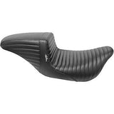 LePera Kickflip Daddy Long Legs Seat Pleated Black - LK-597DLPT For Harley Touring 2008-2023