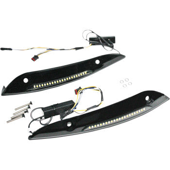 Custom Dynamics Windshield Trim - CD-RG-WT-AW2-B For Harley Road Glide 2015-2025