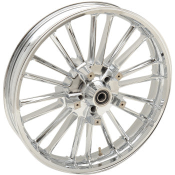 Coastal Moto Atlantic Precision Cast 3D Wheel Atlantic 3D Front Dual Disc Without ABS Chrome 21x3.5 - 3D-ATL213CH For Harley Touring 2008-2026