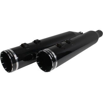 Khrome Werks 4-1/2" HP-Plus® Slip-On Mufflers Obsidian Tracer - 202640 For Harley Touring 2017-2026