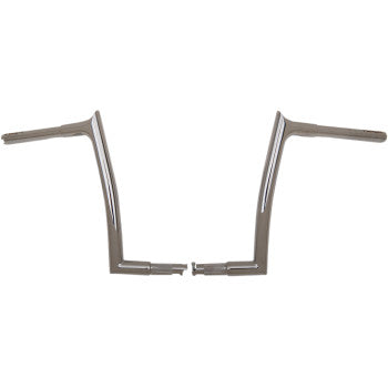 FAT Baggers INC. 1-1/4" EZ Install Pointed Top Handlebar 12" Chrome - 907012 For Harley Touring / Softail / Road King / Road Glide 1994-2023
