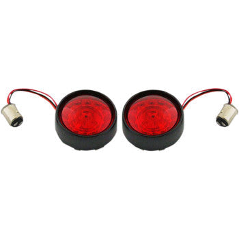 Custom Dynamics Bullet Bezel Turn Signal Assembly - PB-BB-RR-1157BR For Harley Motorcycles 2007-2025