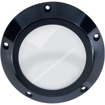 Barnett Scorpion Series Derby Cover Black Anodized 5 Hole - 343-30-44006 For Harley Motorcycles 1999-2006