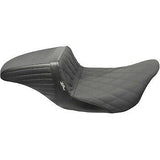 LePera Kickflip Seat — Diamond With Gripp Tape Black - LK-597DMGP For Harley Touring 2008-2023