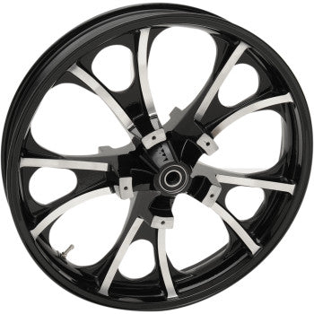 Coastal Moto Largo Precision Cast 3D Wheel — Largo 3D Front Dual Disc With ABS Black Cut 21x3.5 - 3D-LGO213BCABST For Harley Touring 2008-2026