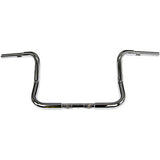FAT Baggers INC. 1-1/4" EZ Install Round Top Handlebar 12" Chrome - 903012 For Harley Touring 1986-2022