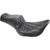 LePera Tailwhip Seat Double Diamond Black - LK-587DD For Harley Touring 2008-2023