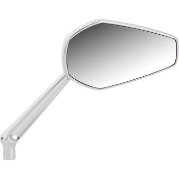 Arlen Ness Mini Stocker Forged Mirror Side View Hexagon Chrome Left - 13-157