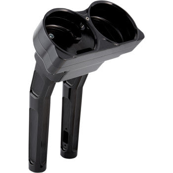 Arlen Ness Method Kickback Handlebar Riser 10" Black - 520-032 For Harley Touring 2015-2024