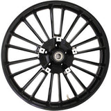 Coastal Moto Atlantic Precision Cast 3D Wheel Atlantic 3D Front Dual Disc With ABS Black 21x3.5 - 3D-ATL213SBABST For Harley Touring 2008-2026