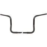 FAT BAGGERS INC. 0601-4773 903012-B 1-1/4" EZ Install Round Top Handlebar - 12" - Black